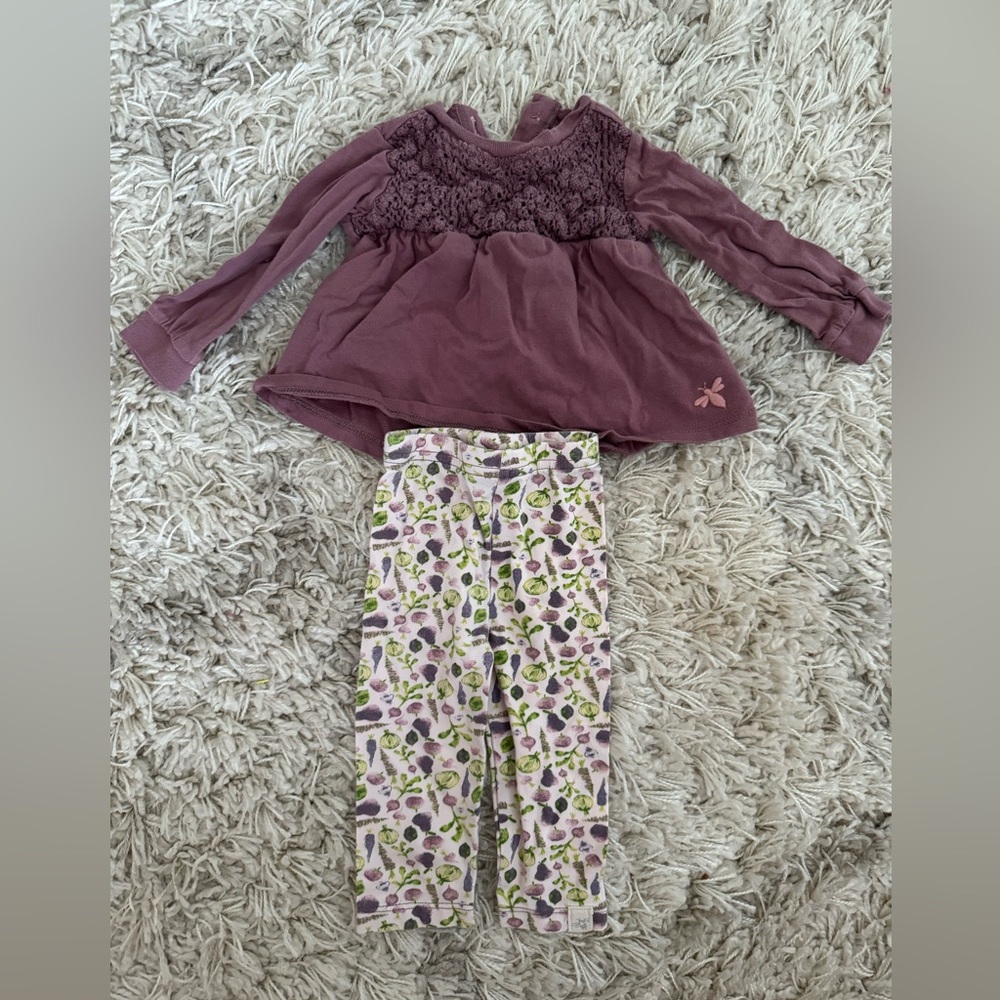 Burts bees purple newborn outfit